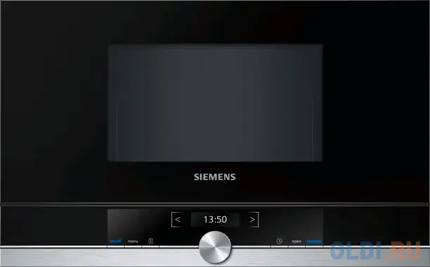 Встраиваемая микроволновая печь siemens bf634lgs1 900 вт серебристый, фотография 1