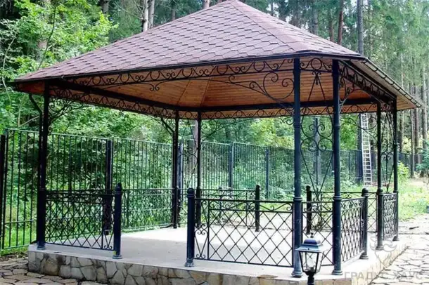 Кованые ворота и калитки, Откатные ворота, Кованые ворота, Распашные ворота, Автоматические ворота, Беседки, Мангал, фотография 5
