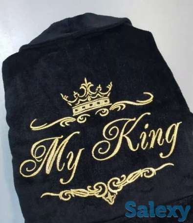 Махровые халаты с вышивкой, фотография 2