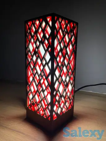 Красный Интерьерный лампа-ночник, фотография 9