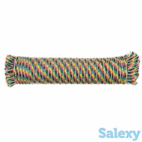 Шнур полипропиленовый плетеный, 6мм*20м, фотография 1