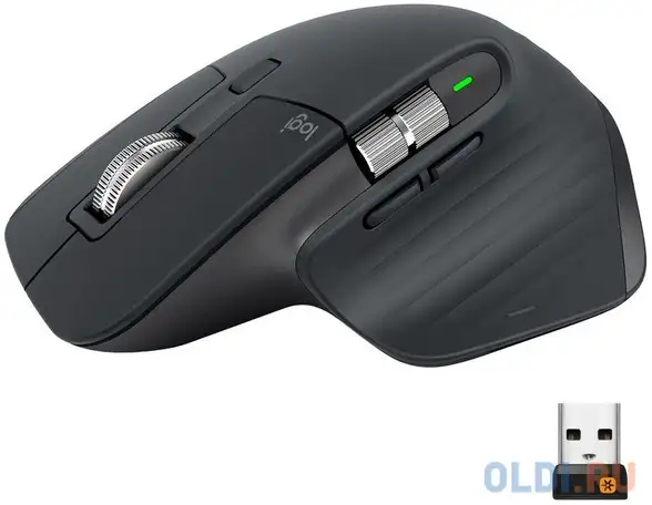 Logitech мышь беспроводная mx master 3, оптическая, 4000 dpi, bluetooth/радио, li-pol,, фотография 1
