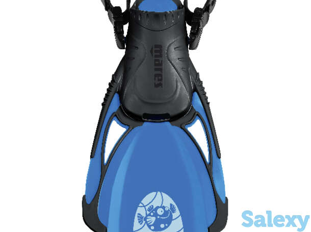 Ласты регулируемые mares piper - цв.синий., фотография 1