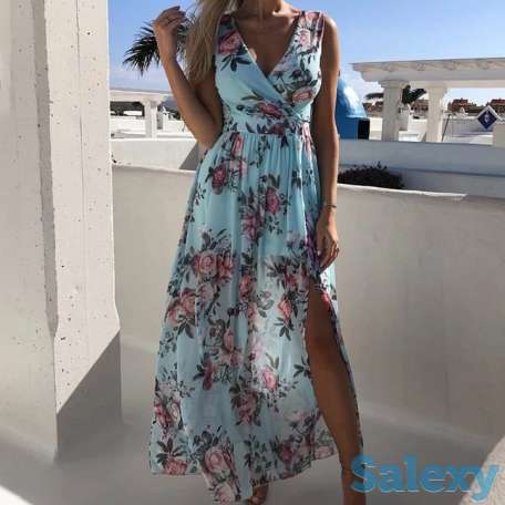 платье летнее, платье длинное, платье в пол, фотография 1