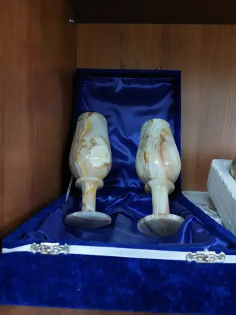 Фежеры из Оникс с синей коробочкой, фотография 1