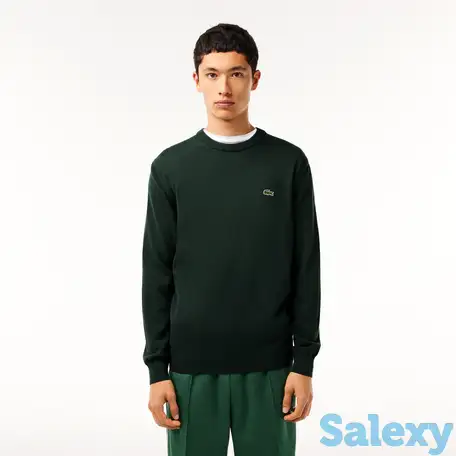 Мужской свитер lacoste с круглым вырезом из органического хлопка, фотография 1