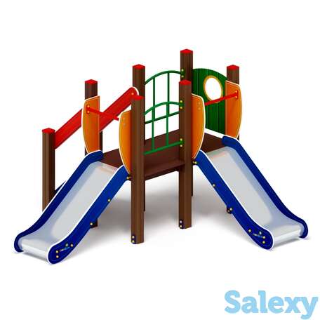 Горка малыш двойная н-750 ио 41.01.02, фотография 1