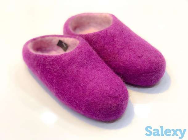 Тапочки домашние 100% шерсть класса люкс, фотография 2