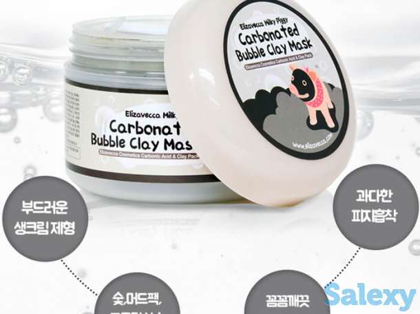Маска для лица elizavecca carbonated bubble clay mask, фотография 3