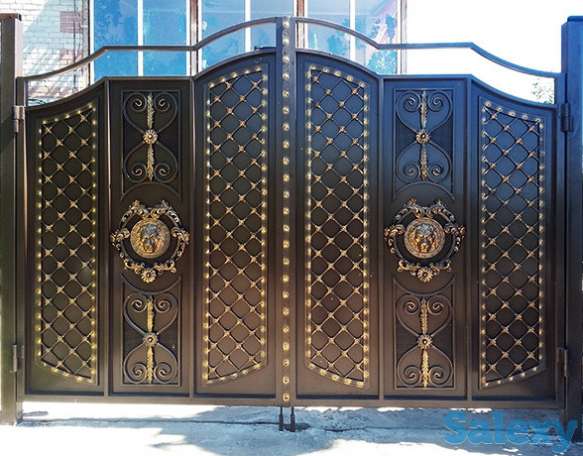 Заводские кованные ворота, изделия, фотография 4
