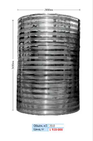 Большие Емкости для питьевой воды 10 - 25 кубов, фотография 3