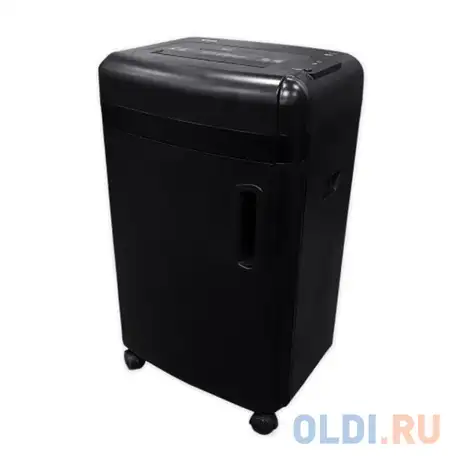 Шредер office kit s180 (0,8х1) черный (секр.p-7)/фрагменты/5лист./32лтр./пл.карты/cd, фотография 1