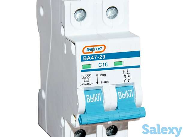 Автоматический выключатель 2P 50A ВА 47-29 Энергия, 6 шт, фотография 1