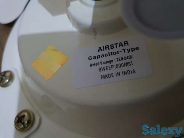 Высокоскоростной потолочный вентилятор, премиум качество Индия 61 см На потолок, фотография 9