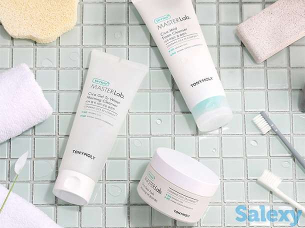 Пенка для умывания tony moly derma master lab. cica mild foam cleanser, фотография 3