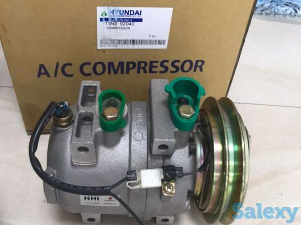 Компрессор кондиционера на гусеничный экскаватор Hyundai R210LC-7., фотография 1