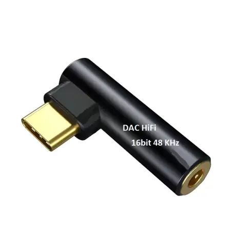 Усилитель для наушников Type-C на 3.5 мм DAC OUIO16bit 48 KHz, фотография 1