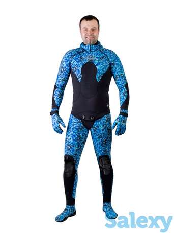 Гидрокостюм scorpena c3 - 3 мм blue camo, фотография 1