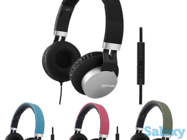 Продам проводные полноразмерные наушники - гарнитура со встроенным микрофоном, фотография 1