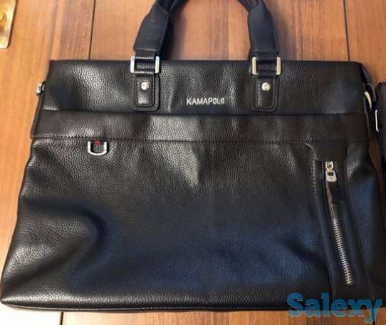 Кожаный мужской портфель, фотография 1