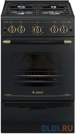Газовая плита gefest 5100-02 0187 черный, фотография 1