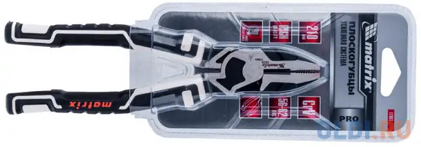 Плоскогубцы комбинированные 210 мм, усиленная система, pro// matrix, фотография 1