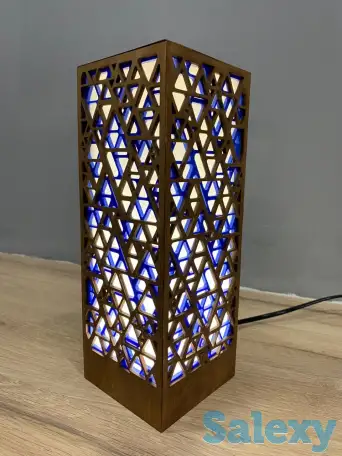 Голубой Интерьерный светильник-ночник, фотография 1