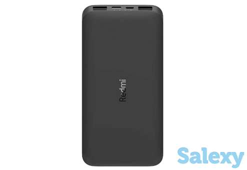 Внешняя батарея xiaomi redmi power bank 10000 mah, 2xusb (vxn4305gl). черный, фотография 1