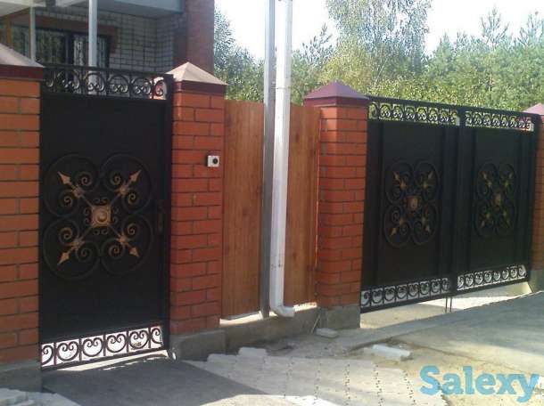 Заводские кованные ворота, изделия, фотография 3