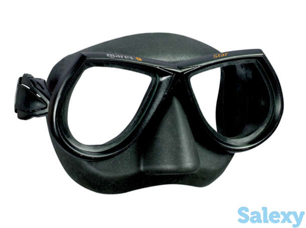 Маска mares sf star, для подводной охоты и фридайвинга - ц.об.черный, ц.р.зеленый камуфляжный, фотография 1