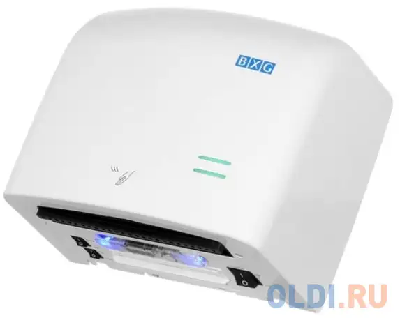Сушилка для рук bxg-jet-5500, 1250 вт, пластик, белая, фотография 1