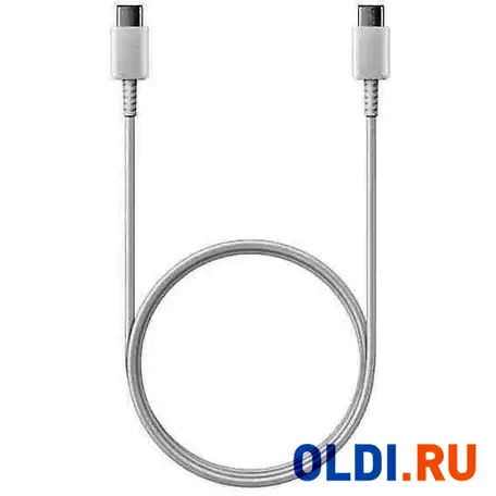 Кабель type-c 1м samsung ep-da705bwrgru круглый белый, фотография 1