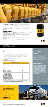 Газовое масло Cat Ngeo 40 в бочках 208 литров, фотография 2