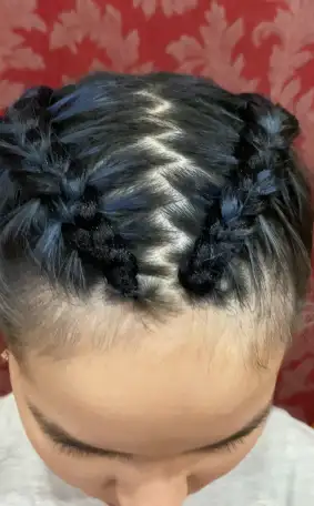 Плетение косичек, афро, фигурные, колоски, фотография 5