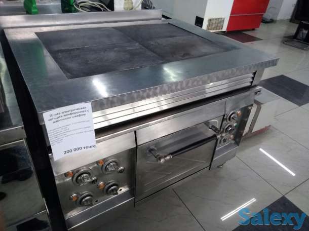 БУ: Плита электрическая четырехконфорочная с жарочным шкафом, фотография 1