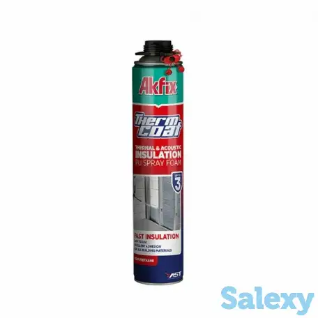 Akfix Напыляемый утеплитель. Полиуретановый, однокомпонентный, фотография 1