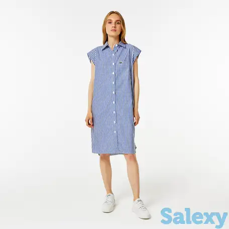 Женское платье lacoste loose fit в полоску, фотография 1