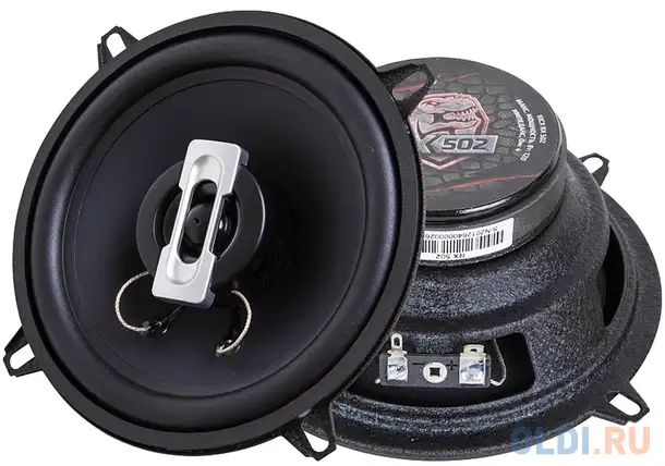 Колонки автомобильные kicx rx 502 4ом 13см (5дюйм) (ком.:2кол.) коаксиальные двухполосные, фотография 1