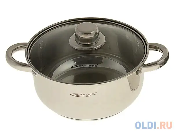 Кастрюля катунь гретта kt 04 d 40 22 см 4.2 л, фотография 1