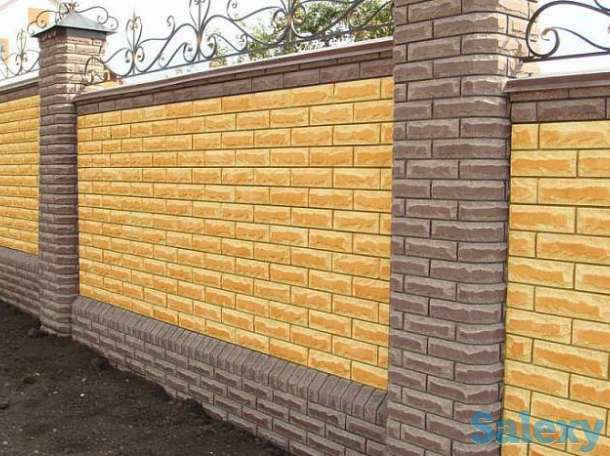 строительство забора из кирпича, фотография 1