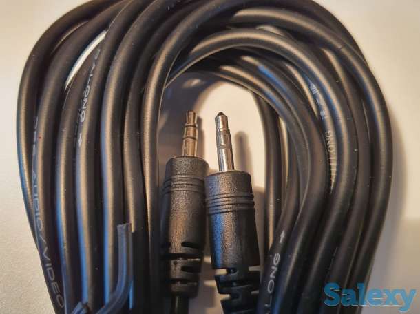 Аудио видео Кабель шнур AUX-AUX,  высококачественный 1.5 метров, фотография 6