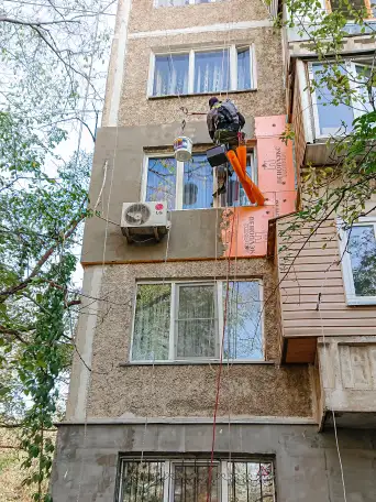 Промышленный альпинизм / Высотные работы / Высотно-монтажные работы / Высотный клининг / Альпинисты, фотография 10