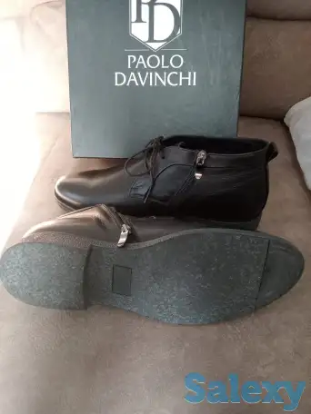 Мужские кожаные демисезонные ботинки., фотография 8