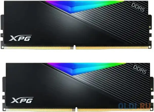 Оперативная память для компьютера adata xpg lancer rgb dimm 64gb ddr5, фотография 1