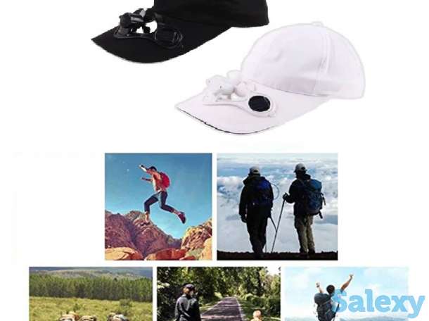 Кепка с вентилятором на 2х солнечных батареях., фотография 3