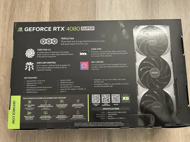 MSI NVIDIA GeForce RTX 4080 SUPER Ventus, фотография 2