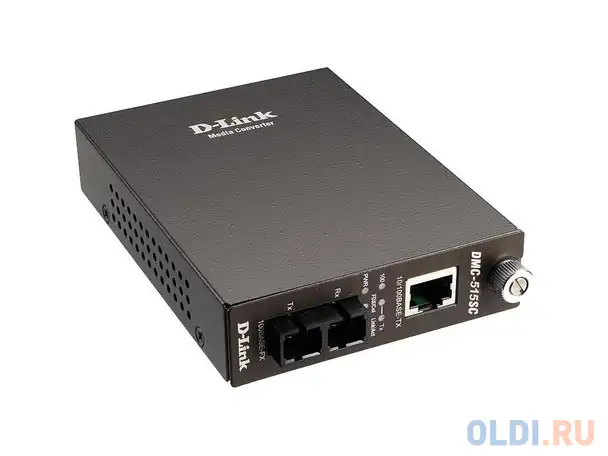 Медиаконвертер d-link dmc-515sc/d6b медиаконвертер с 1 портом 10/100base-tx и 1 портом, фотография 1