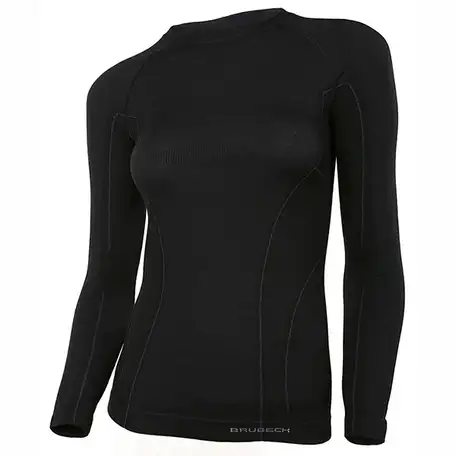 Термокофта brubeck wmn active wool black, фотография 20