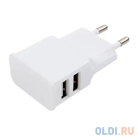 Адаптер питания cablexpert mp3a-pc-11 100/220v - 5v usb 2 порта, 2.1a,, фотография 1
