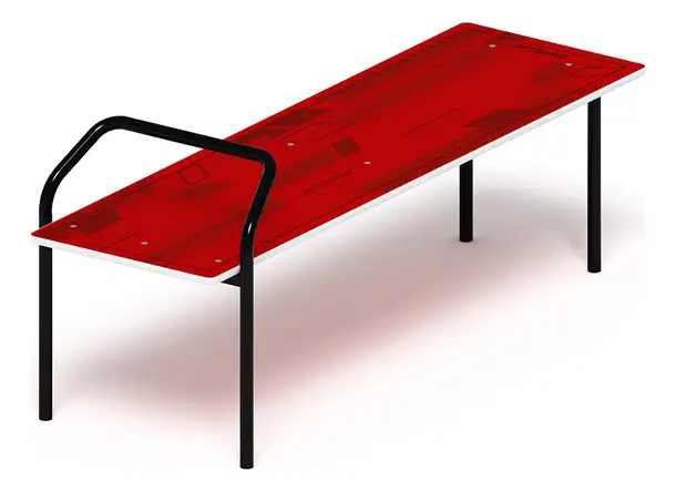 Скамья для пресса (красный) - со 2.40.05-01, фотография 1